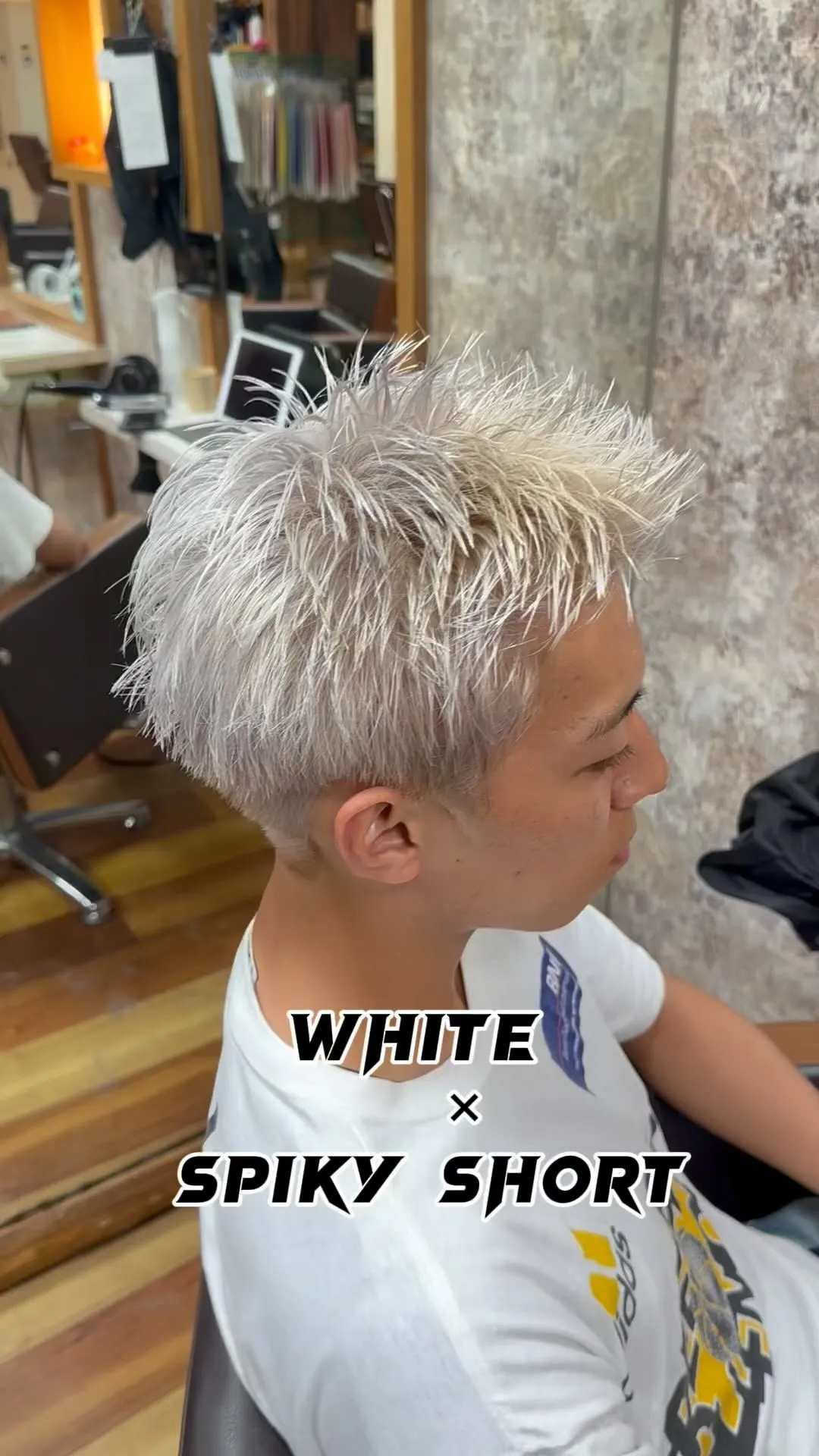 White×spiky short