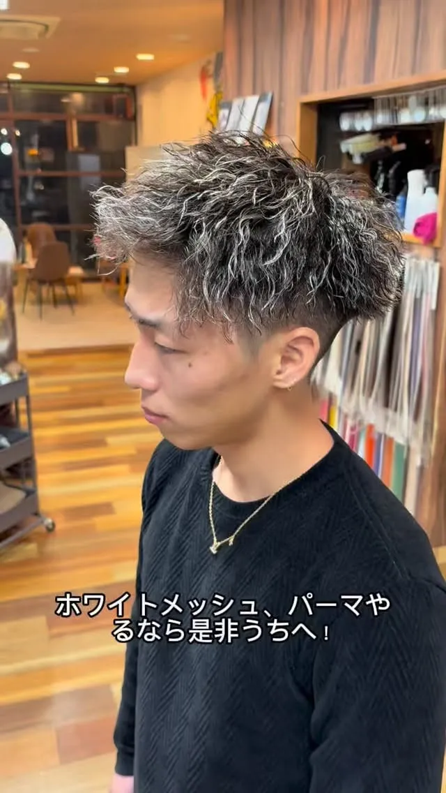 ホワイトメッシュ　ツイスパ